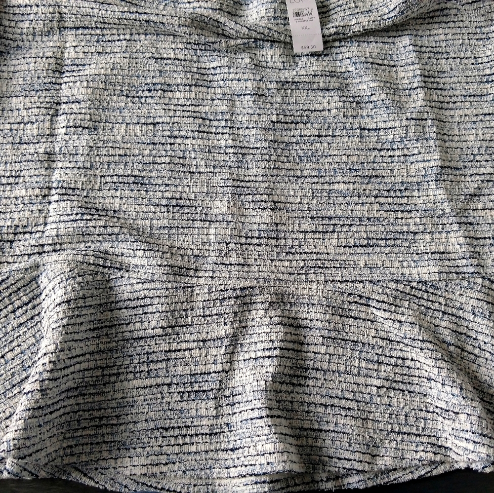 LOFT tweed shimmer skirt